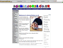 Tablet Screenshot of animaljokes.co.uk